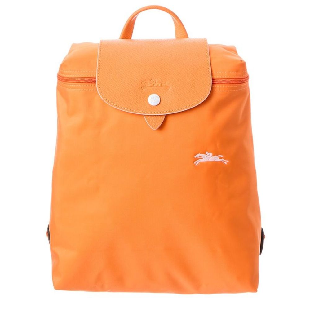 Longchamp Le Pliage Club Nylon Backpack, Orange